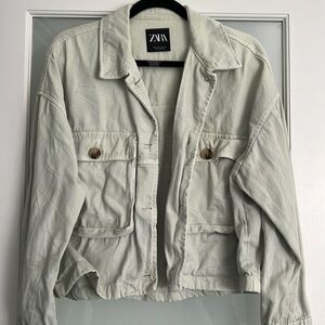 Sea Foam Green Denim Jacket